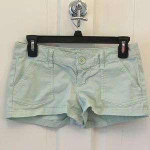 Mint green shorts